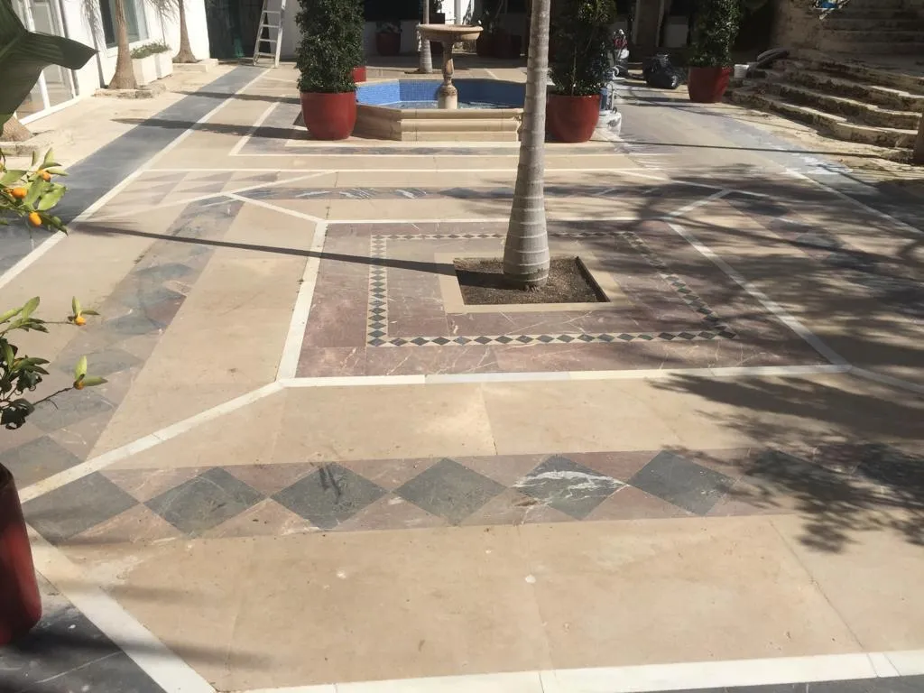 Suelo apagado antes del proceso de cristalizado