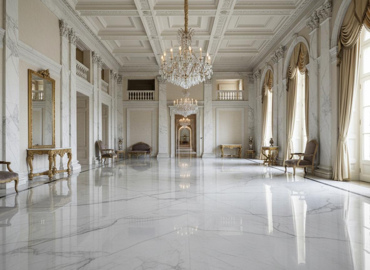 Pulido y abrillantado de suelos de mármol en Barcelona